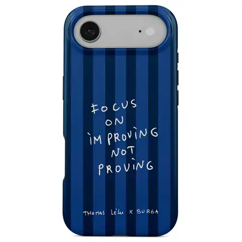 Husa telefon Burga Dual Layer Magsafe Focus On pentru Apple iPhone Air (Albastru)