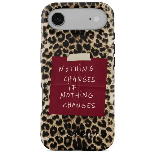 Husa telefon Burga Dual Layer Magsafe Nothing Changes pentru Apple iPhone Air (Bej/Negru)