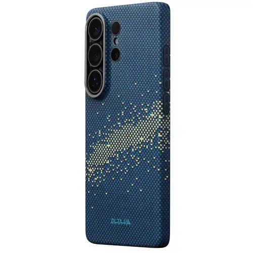 Husa telefon Pitaka Ultra-Slim Edge Aramida pentru Samsung Galaxy S26 Ultra (Albastru)