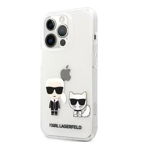 Husa transparenta Karl Lagerfeld Apple Iphone 13 Pro Max Karl et Choupette (KLHCP13XCKTR)
