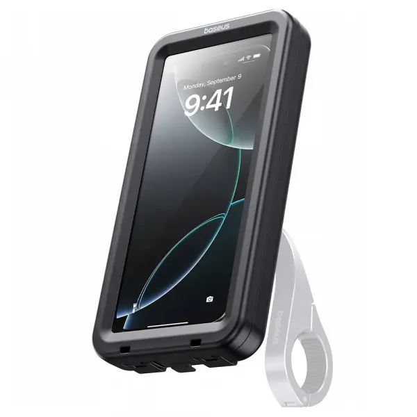 Husa Universala Waterproof compatibila cu Suport Bicicleta Magnetic, Baseus, PrimeTrip VB1, Neagra C0013D01