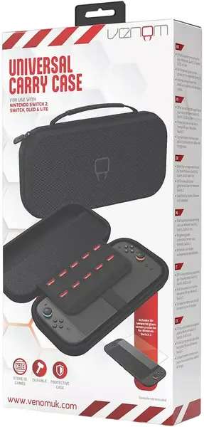 Husă Venom - Universal Carry Case (Nintendo Switch 2/Switch/OLED/Lite)