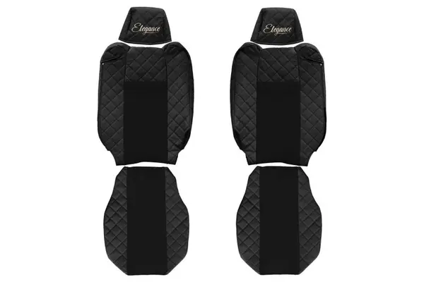 Huse scaun compatibile cu Renault T tetiere ajustabile dupa 01.2014-04.2021, Negru