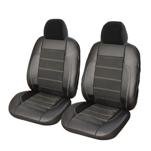 Huse scaun Exclusive Leather si Alcantara-Set 2 buc