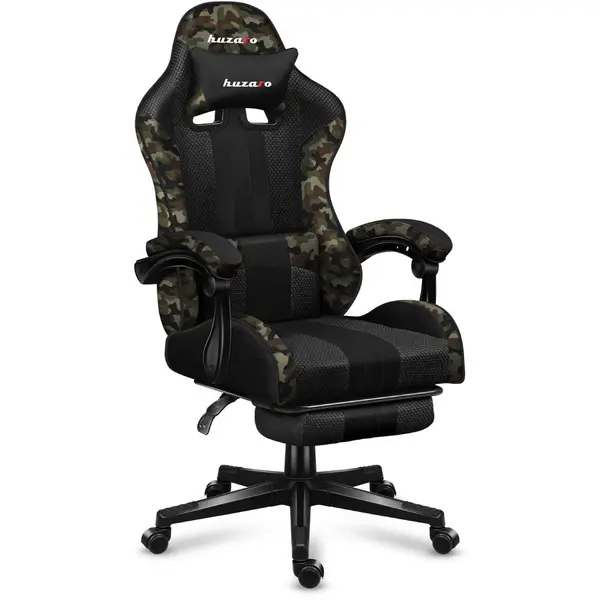 Huzaro Scaun de gaming, Huzaro Force 4.7, Camo Mesh, Suport Picioare, Functia Seat Rest, Camo