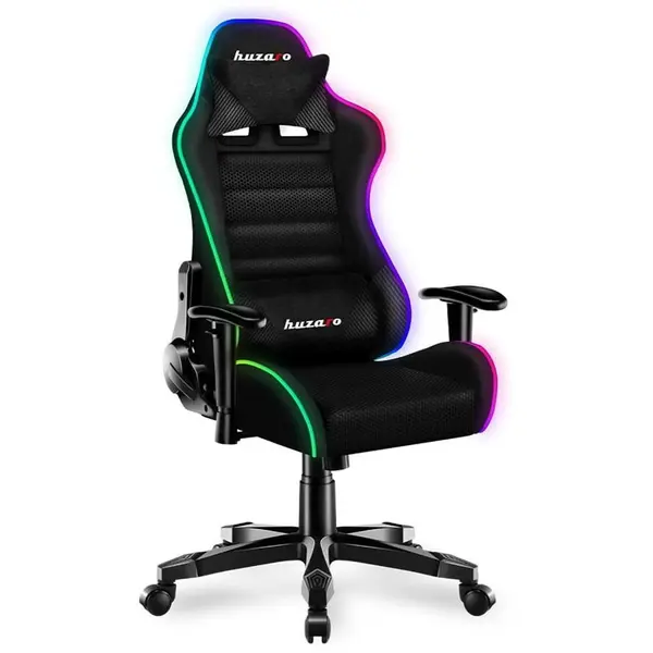 Huzaro Scaun gaming Huzaro HZ-Force 2.5, Mesh, Cotiere moi, Cadru otel, Functie balans SoftFlex, Gri/Negru