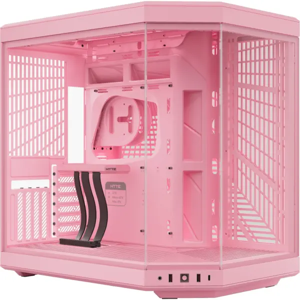 HYTE Carcasa Hyte Y70 Mid-Tower, Strawberry-Milk, Alb-Roz