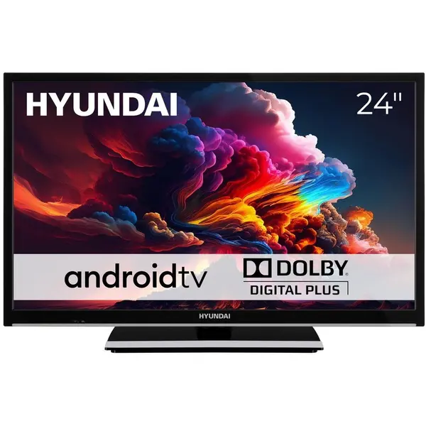 Hyundai Televizor Smart Hyundai HLA24451, 24, 60 cm, LCD-LED, Android, Wi-Fi, Bluetooth, Negru