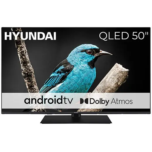 Hyundai Televizor Smart Hyundai QLX50850G, QLED, 50, 127 cm, 4K UHD, HDR, clasa E, Negru