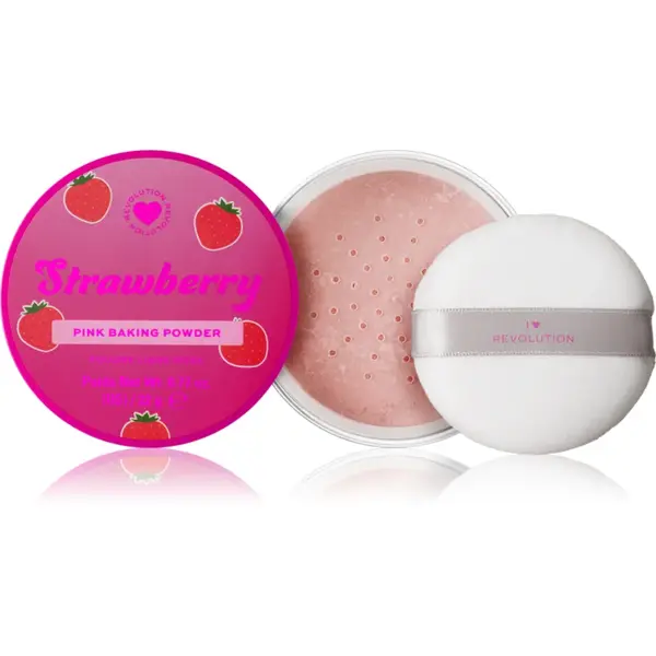 I Heart Revolution Milkshake Strawberry pudra pulbere matifianta culoare 22 g