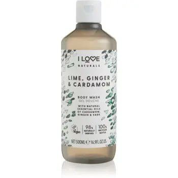 I Love Naturals Lime, Ginger & Cardamom gel de duș
