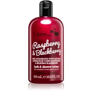 I Love Raspberry & Blackberry cremă de duș și baie