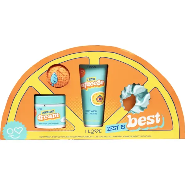 I Love Zest is Best set cadou pentru baie parfum Zesty Orange