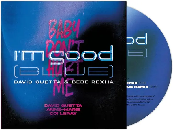 I’m Good (Blue) / Baby Don't Hurt Me (Blue Vinyl, 45 RPM) | David Guetta, Bebe Rexha, Anne-Marie