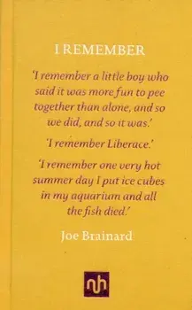 I Remember, Hardback/Ron Padgett