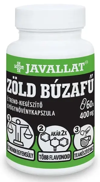 Iarbă de grâu, 400 mg, 60 capsule, Javallat