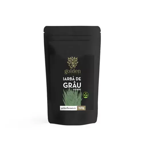 Iarbă de Grâu Pulbere 100% Naturală, 150g | Golden Flavours