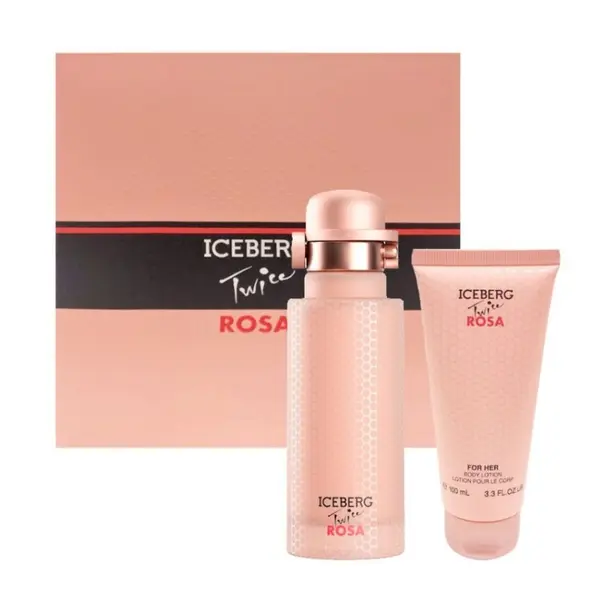 Iceberg Twice Rosa Set cadou pentru femei Volum EDT 125 ml + loțiune de corp 100 ml