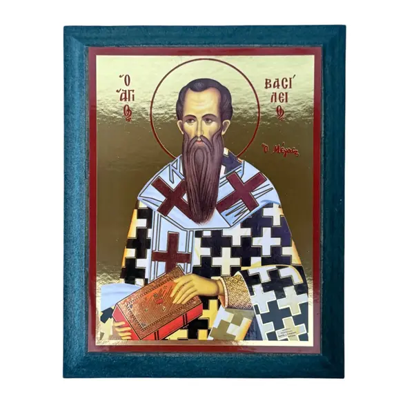 Icoana Sfantul Vasile cel Mare - Arhiepiscop al Cezareei Capadociei, pe Lemn - Default Title