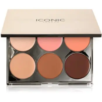 ICONIC London Multi-Use Cream Blush Bronze and Highlight Palette paleta pentru fata multifunctionala faciale
