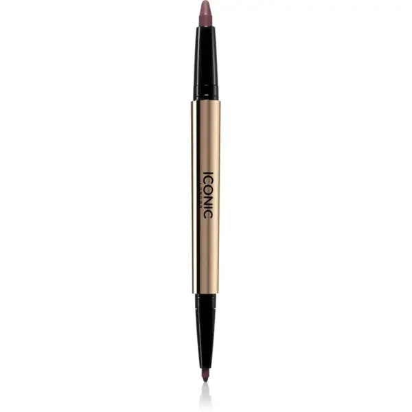 ICONIC London Smokey Eye Duo Kajal creion dermatograf cu doua capete culoare Spiced Plum 0.85 g