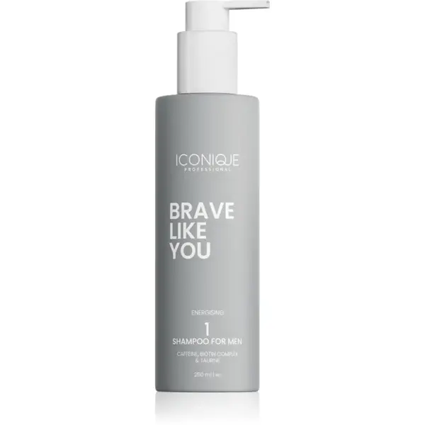 ICONIQUE Professional BRAVE LIKE YOU Energising Shampoo sampon energizant pentru barbati 250 ml