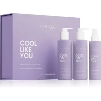 ICONIQUE Professional COOL LIKE YOU Perfect Blonde & Silver Violet Set set neutralizeaza tonurile de galben