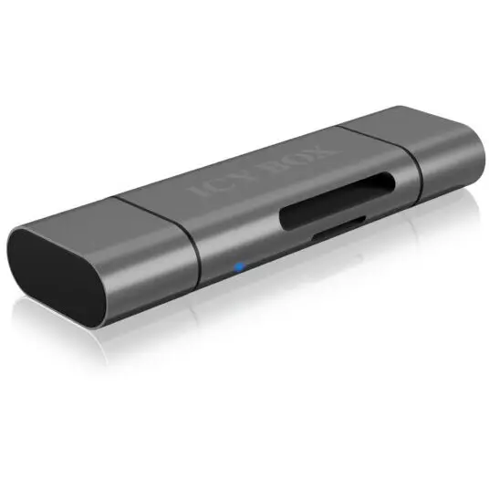 ICYBOX CARD Reader Icy Box interfata USB 2.0, citeste/scrie: SD, microSD, adaptor USB Type-C&Micro-B, „IB-CR200-C”