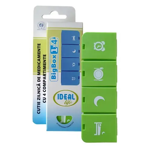 Ideal Life cutie zilnica de medicamente cu 4 compartimente Zephyr Labs