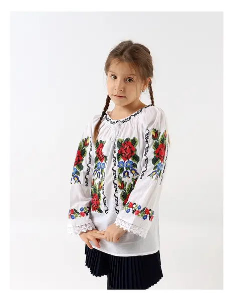 IE TRADITIONALA cu broderie Theodora