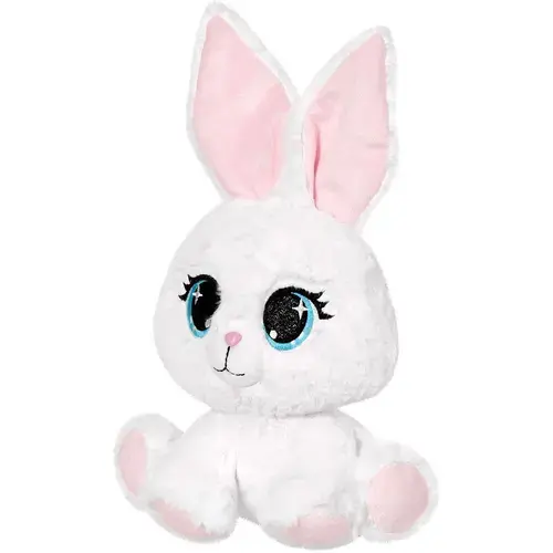 Iepuras de plus Mila, 25cm (Alb)