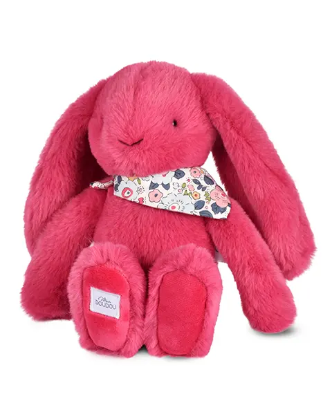 Iepuras Doudou - jucarie de plus, 25 cm, fucsia