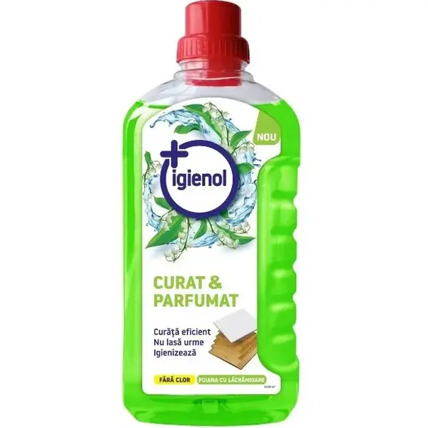 Igienol Detergent pardoseli, 1 L, Curat Parfumat Poiana cu Lacramioare