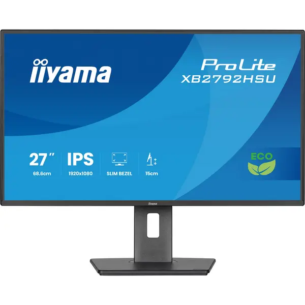 IIYAMA Monitor Iiyama ProLite XB2792HSU-B1, 27″ (68.6 cm), LED / IPS, Full HD, 120 Hz, 3 ms, Negru