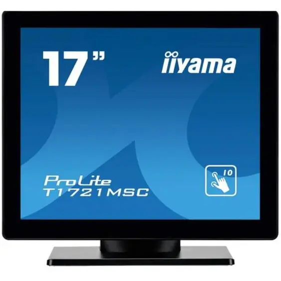 IIYAMA Monitor TN LED iiyama 17 T1721MSC-B2, 1280 x 1024, VGA, HDMI, Boxe, Touchscreen (Negru)