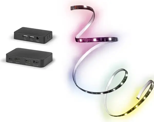 Iluminare smart Ledvance - bandă RGB, 5 m, negru