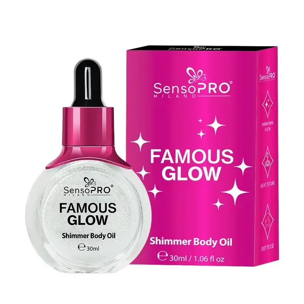 Iluminator lichid FamousGlow SensoPro Milano, Crystal Light