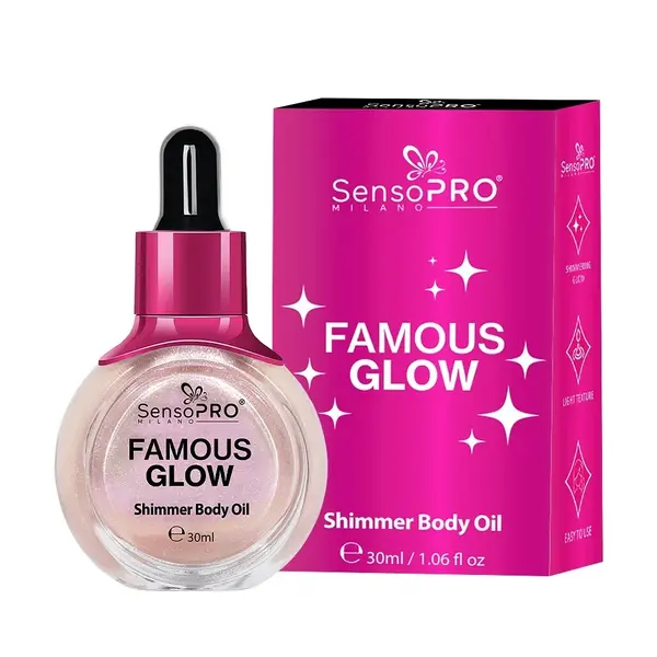 Iluminator lichid FamousGlow SensoPro Milano, Rose Glow