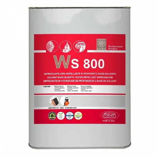 Impermeabilizant pe baza de solvent WS800, 1L, Faber pentru piatra naturala, marmura, granit, travertin si beton
