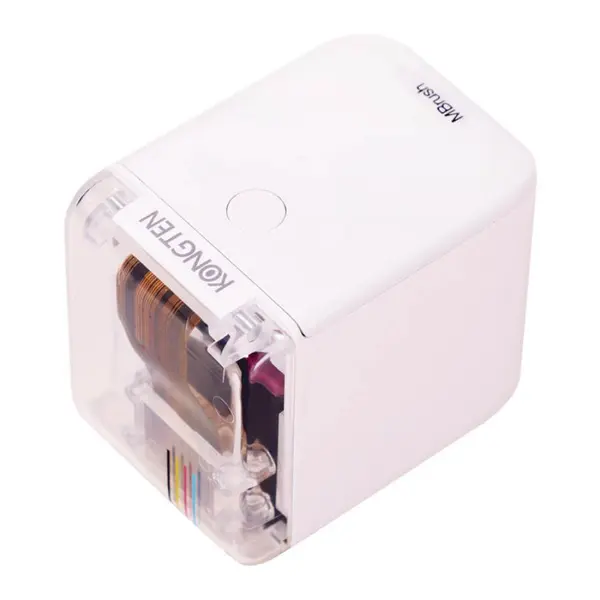 Imprimanta de mana portabila, color, imprimare logo, coduri de bare, date de expirare, coduri QR, compatibila pe suprafete multiple, cerneala cu uscare rapida, cartus color, dimensiune imprimare 1-14.2 mm