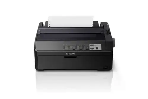 Imprimanta matriceala mono Epson LQ-590IIN, dimensiune A4, numar ace: 24, viteza 10cpi, memorie 128KB, interfata: Bidirectional parallel, USB 2.0, retea, consumabile: C13S015337, optional: suport role hartie C12C811141