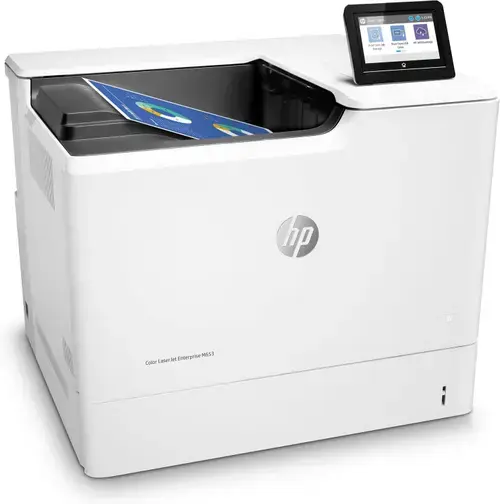 Imprimanta Refurbished Laser Color HP LaserJet Enterprise M653DN, Duplex, A4, 56ppm, 1200 x 1200dpi, USB, Retea, 10.9cm ecran touch