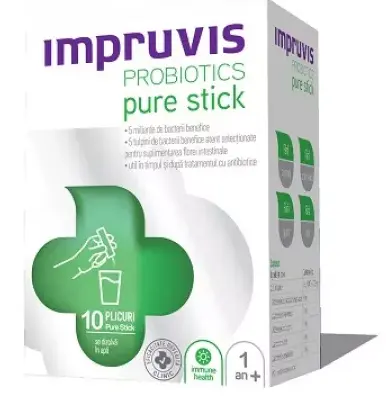 Impruvis Probiotics pure stick 10 plicuri