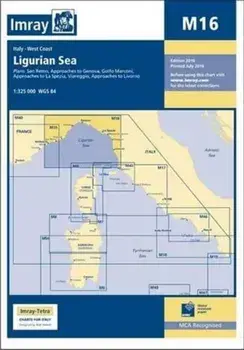 Imray Chart M16. Ligurian Sea, Paperback/***