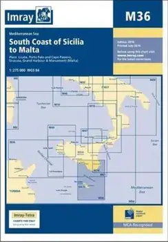 Imray Chart M36. South Coast of Sicilia to Malta, Paperback/***