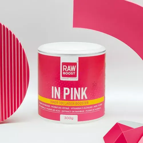 In Pink - Inner Colagen Booster - Stimulează Producția Naturală de Colagen, 300g | Rawboost