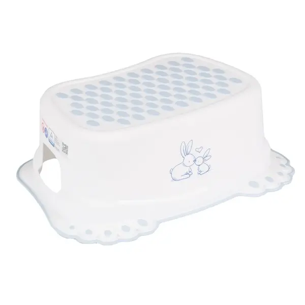 Inaltator anti-derapant pentru toaleta si chiuveta Little bunnies alb