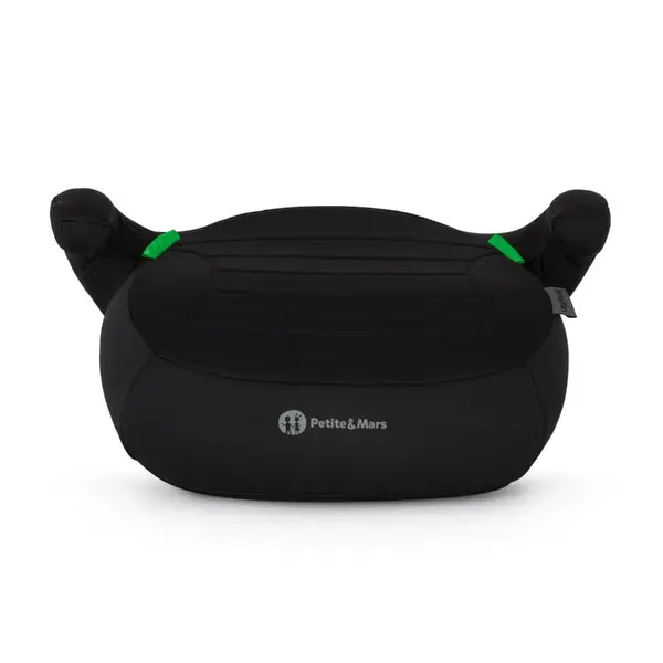 Inaltator auto pentru copii PetiteMars Zuno Negru i-Size, 125-150 cm, 22-36 kg, forma ergonomica, husa detasabila