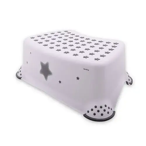 Inaltator baie antiderapant Lorelli, 40,5 x 29 x 14 cm, Stars White