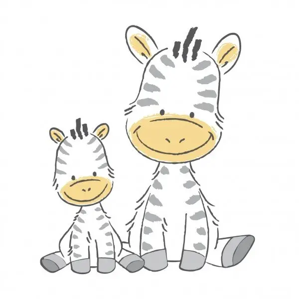 Inaltator baie antiderapant Maltex Baby Zebra Gri